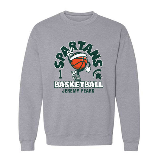 Michigan State - NCAA Men's Basketball : Jeremy Fears - Fashion Shersey Crewneck Sweatshirt-0