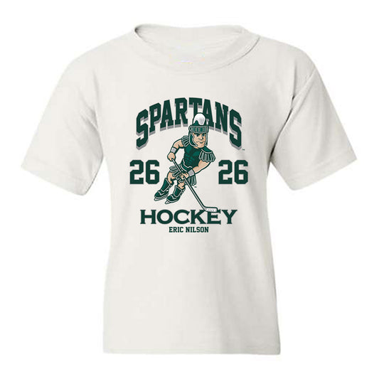 Michigan State - NCAA Men's Ice Hockey : Eric Nilson - Fashion Shersey Youth T-Shirt-0