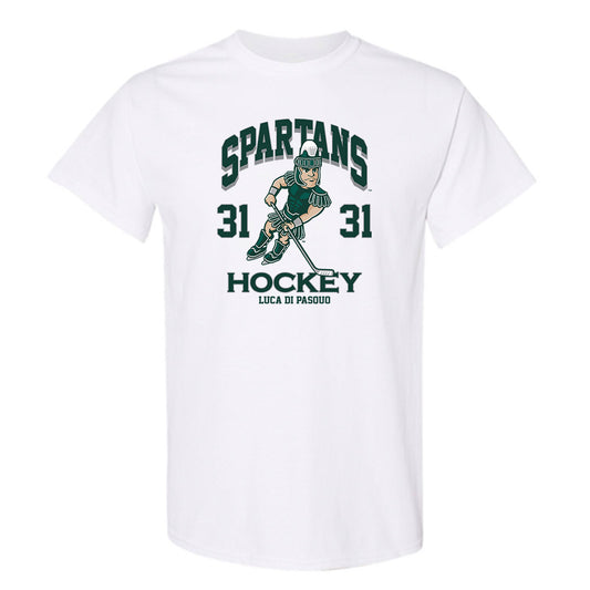 Michigan State - NCAA Men's Ice Hockey : Luca Di Pasquo - Fashion Shersey T-Shirt-0