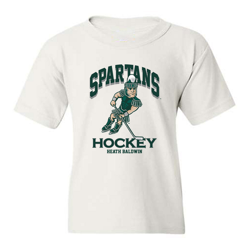 Michigan State - NCAA Men's Ice Hockey : Heath Baldwin - Fashion Shersey Youth T-Shirt-0