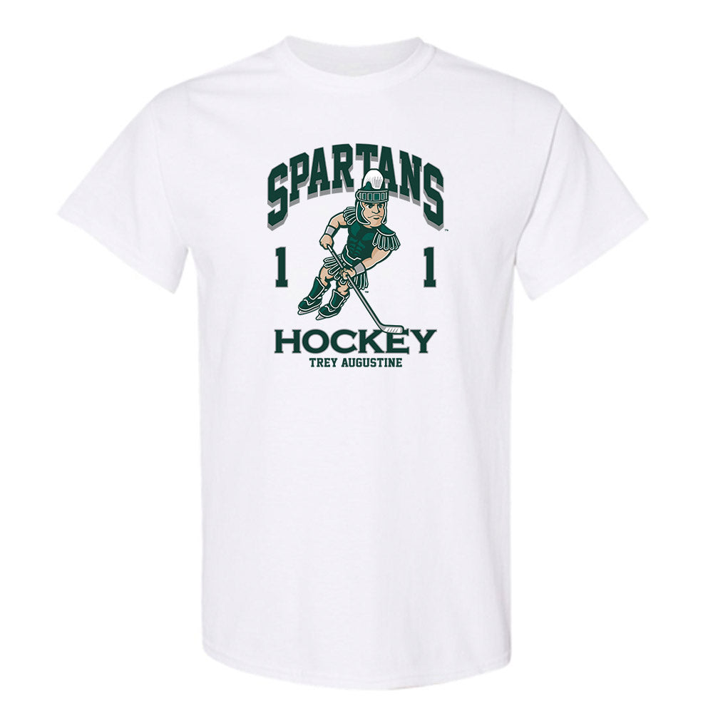 Michigan State - NCAA Men's Ice Hockey : Trey Augustine - Fashion Shersey T-Shirt-0