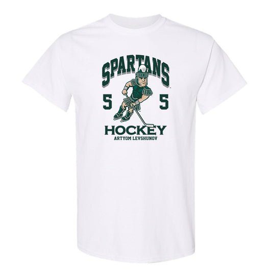 Michigan State - NCAA Men's Ice Hockey : Artyom Levshunov - Fashion Shersey T-Shirt-0