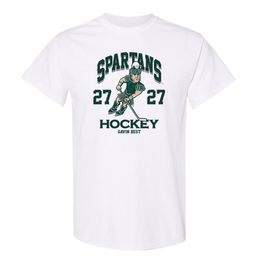 Michigan State - NCAA Men's Ice Hockey : Gavin Best - Fashion Shersey T-Shirt-0