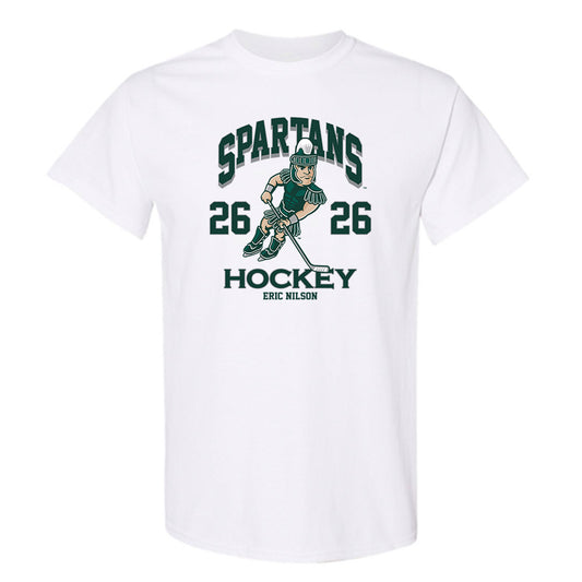 Michigan State - NCAA Men's Ice Hockey : Eric Nilson - Fashion Shersey T-Shirt-0