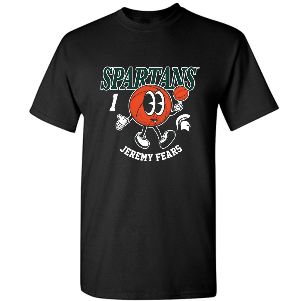 Michigan State - NCAA Men's Basketball : Jeremy Fears - Fashion Shersey T-Shirt-0