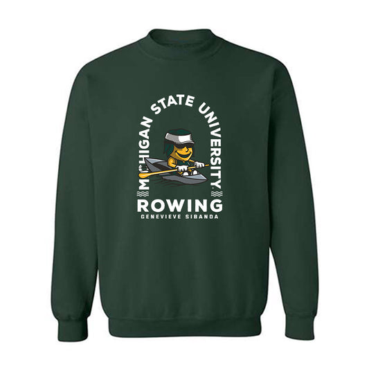 Michigan State - NCAA Women's Rowing : Genevieve Sibanda - Fashion Shersey Crewneck Sweatshirt-0