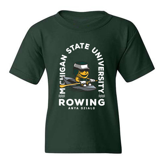 Michigan State - NCAA Women's Rowing : Anya Dzialo - Fashion Shersey Youth T-Shirt-0
