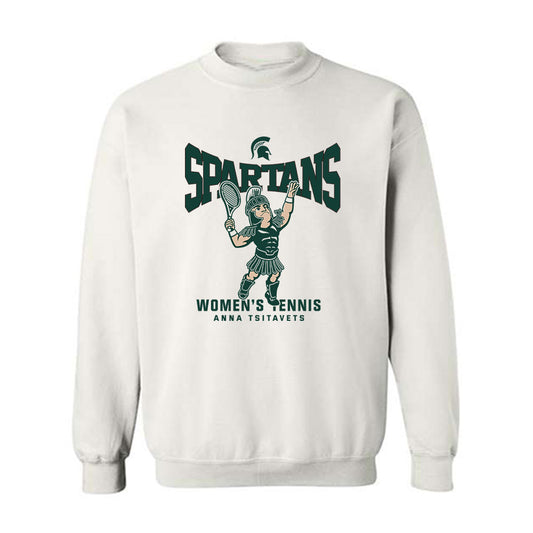 Michigan State - NCAA Women's Tennis : Anna Tsitavets - Fashion Shersey Crewneck Sweatshirt-0