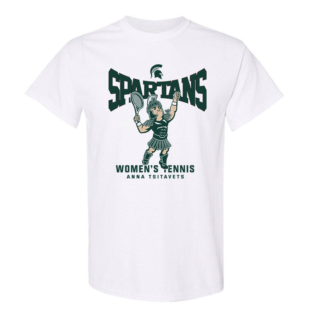 Michigan State - NCAA Women's Tennis : Anna Tsitavets - Fashion Shersey T-Shirt-0