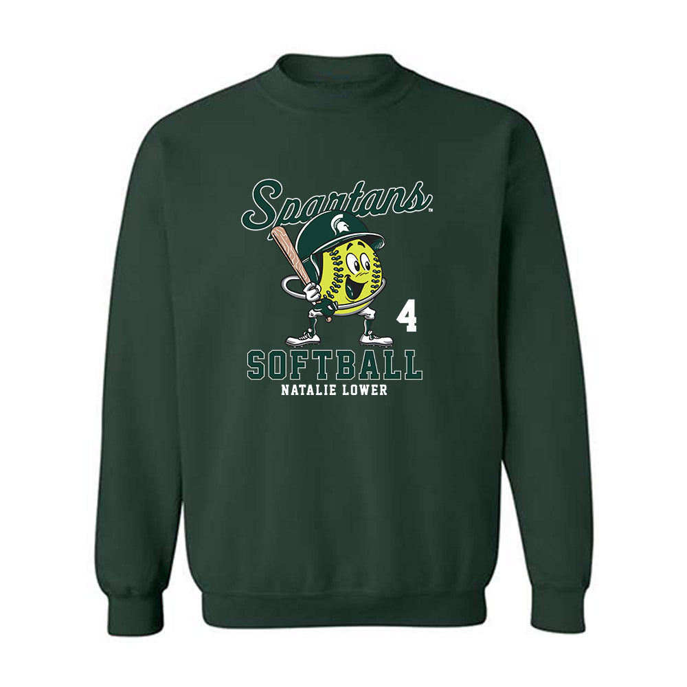 Michigan State - NCAA Softball : Natalie Lower - Crewneck Sweatshirt-0
