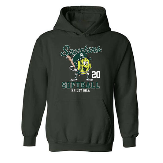 Michigan State - NCAA Softball : Hailey Bila - Hooded Sweatshirt-0