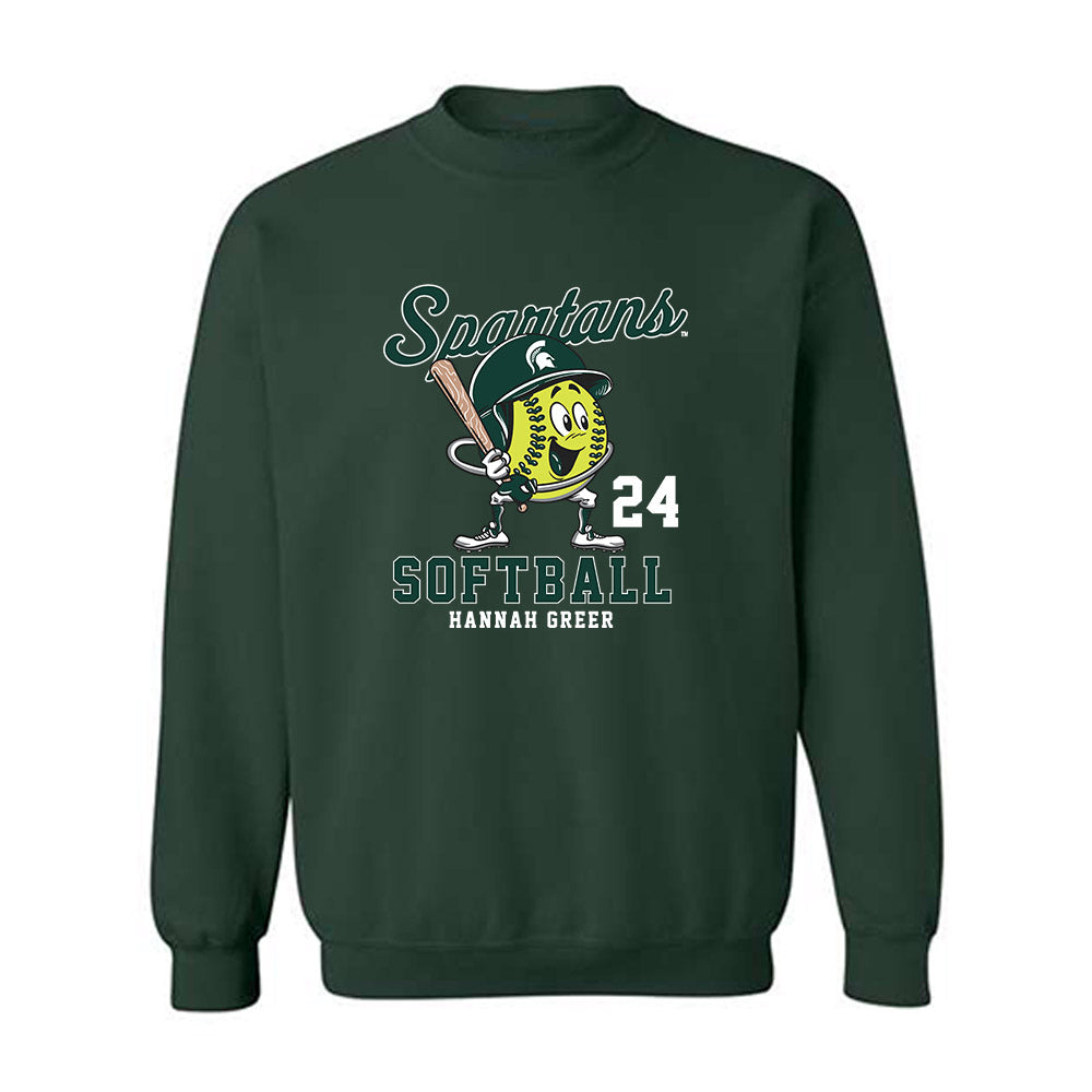 Michigan State - NCAA Softball : Hannah Greer - Crewneck Sweatshirt