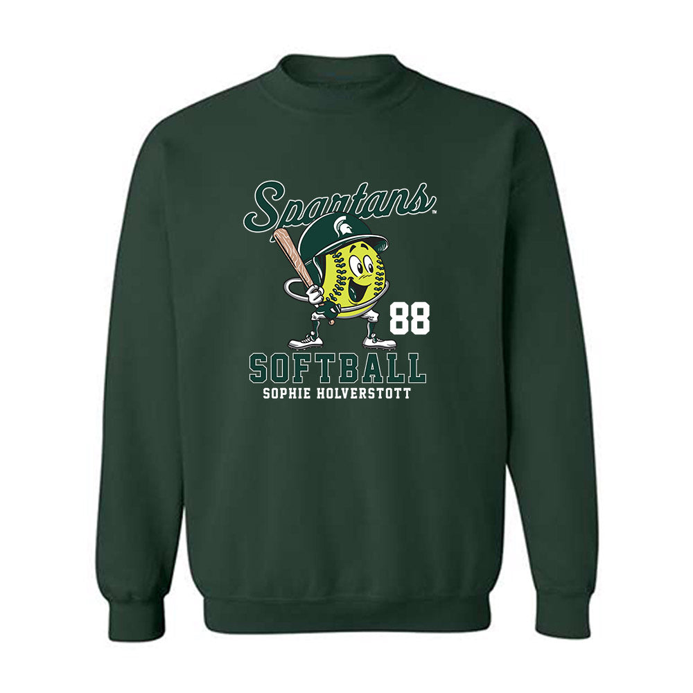 Michigan State - NCAA Softball : Sophie Holverstott - Crewneck Sweatshirt-0