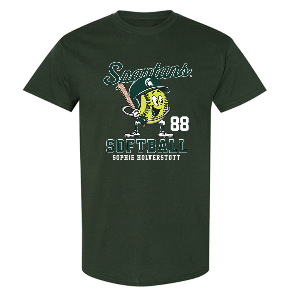 Michigan State - NCAA Softball : Sophie Holverstott - T-Shirt-0