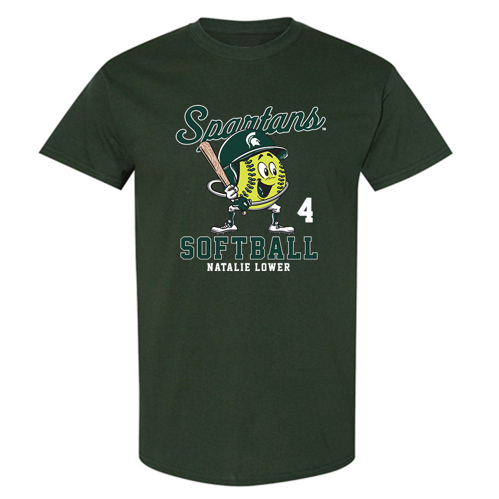 Michigan State - NCAA Softball : Natalie Lower - T-Shirt-0
