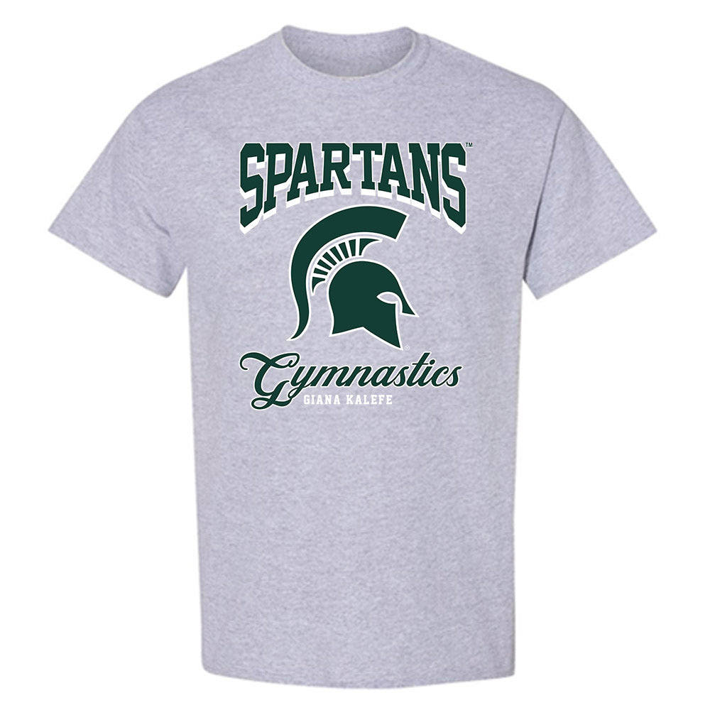 Michigan State - NCAA Women's Gymnastics : Giana Kalefe - Fashion Shersey T-Shirt-0