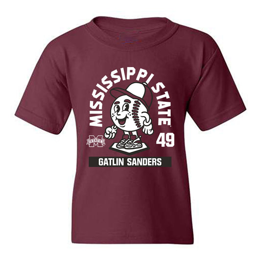Mississippi State - NCAA Baseball : Gatlin Sanders - Youth T-Shirt-0