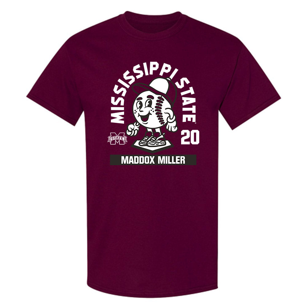 Mississippi State - NCAA Baseball : Maddox Miller - T-Shirt-0