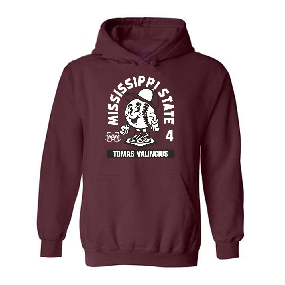 Mississippi State - NCAA Baseball : Tomas Valincius - Hooded Sweatshirt-0