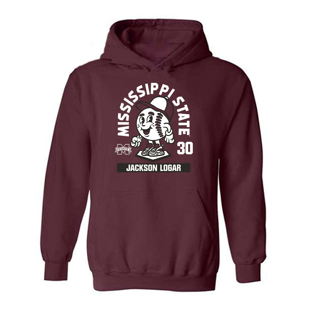 Mississippi State - NCAA Baseball : Jackson Logar - Hooded Sweatshirt-0