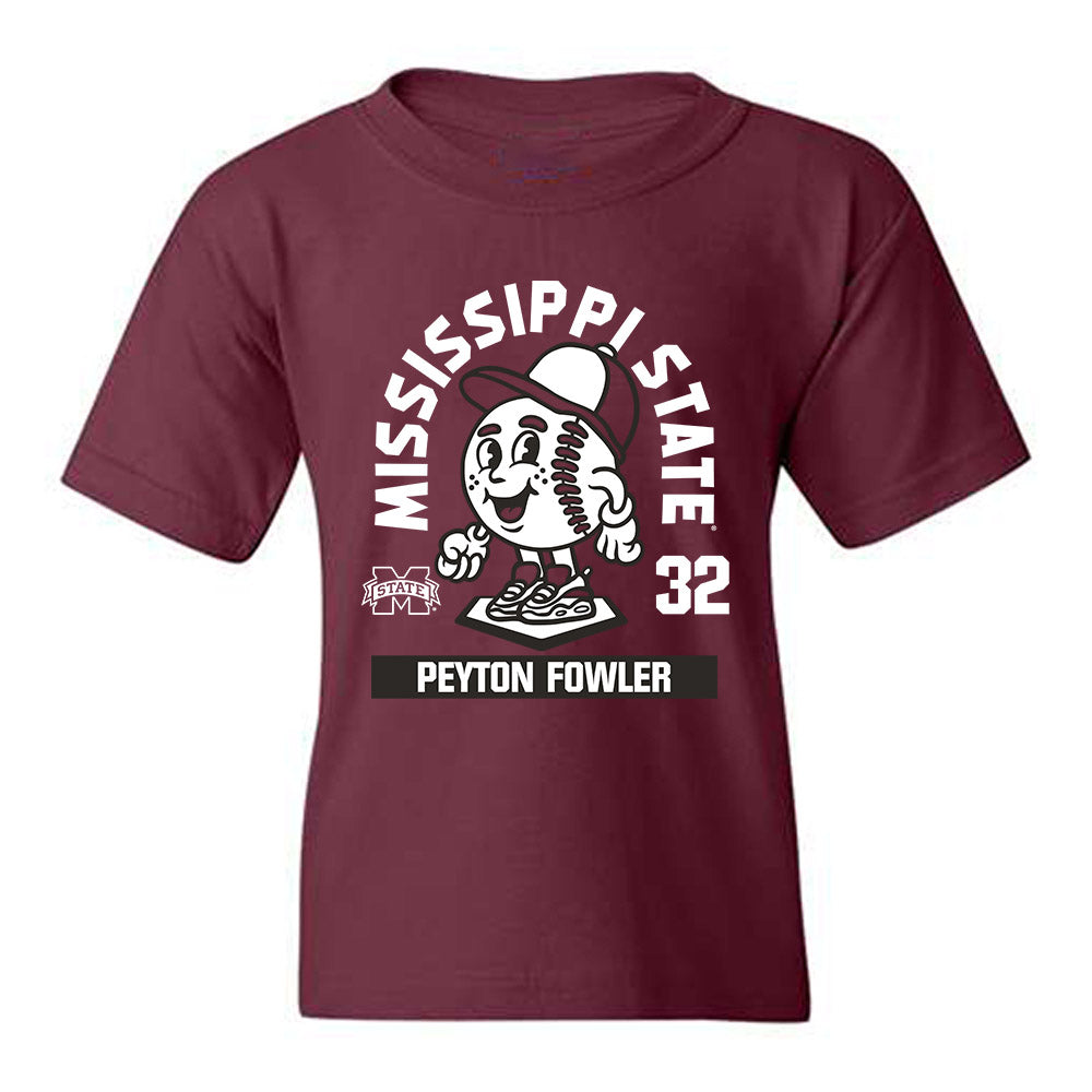 Mississippi State - NCAA Baseball : Peyton Fowler - Youth T-Shirt-0
