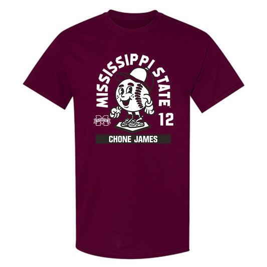 Mississippi State - NCAA Baseball : Chone James - T-Shirt-0