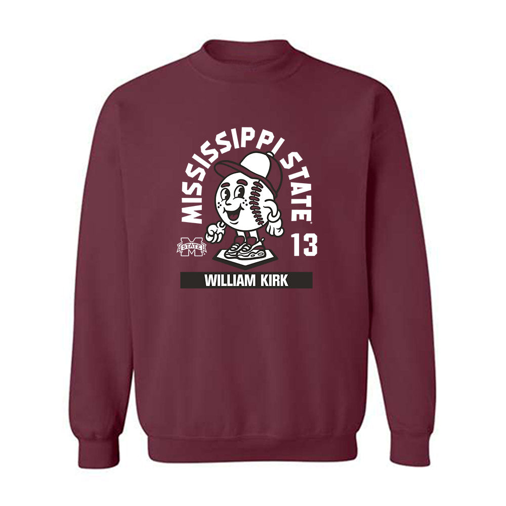 Mississippi State - NCAA Baseball : William Kirk - Crewneck Sweatshirt-0