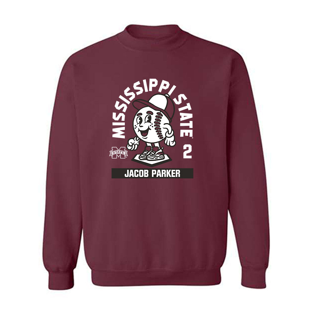 Mississippi State - NCAA Baseball : Jacob Parker - Crewneck Sweatshirt-0