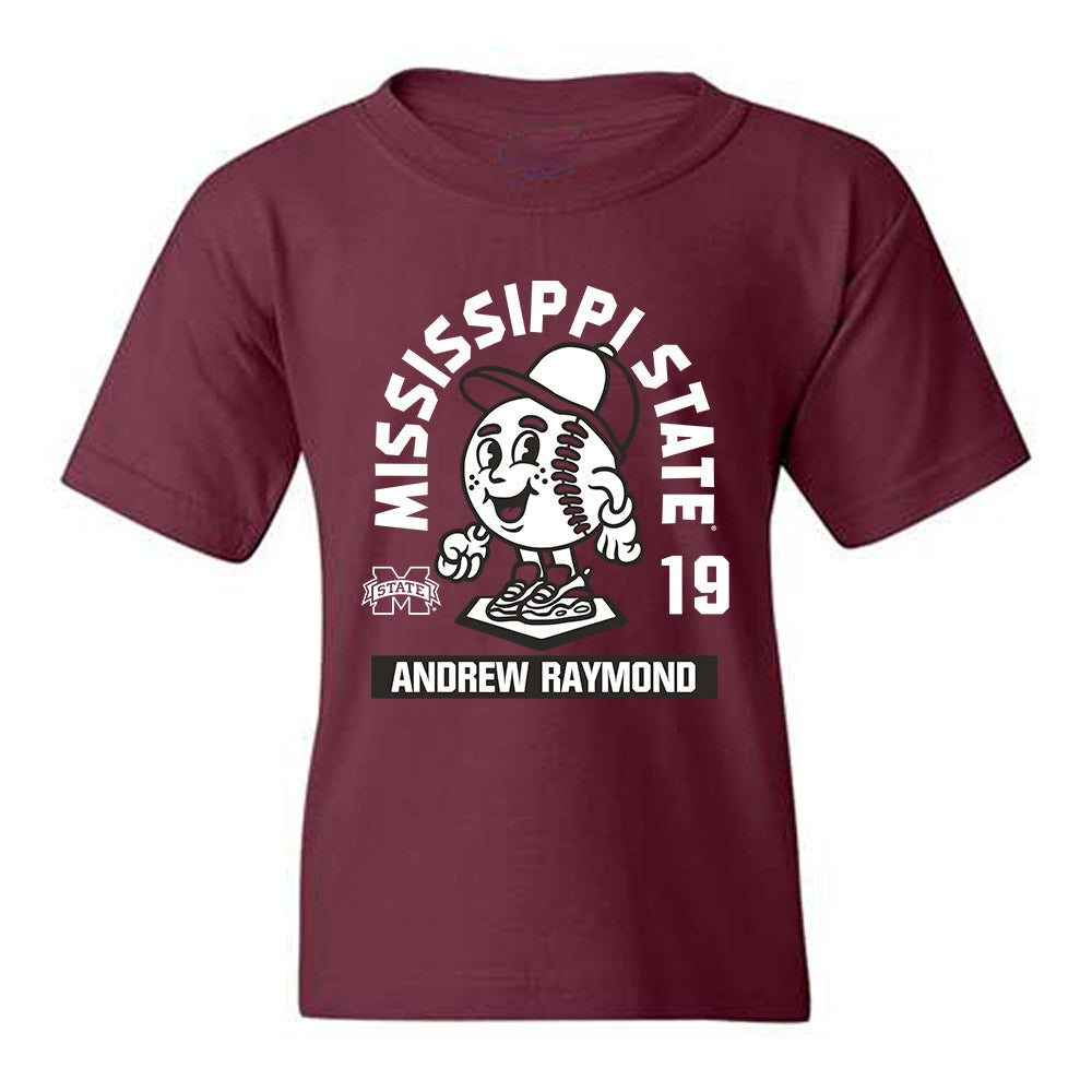 Mississippi State - NCAA Baseball : Andrew Raymond - Youth T-Shirt-0