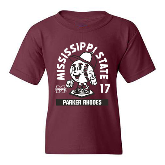 Mississippi State - NCAA Baseball : Parker Rhodes - Youth T-Shirt-0