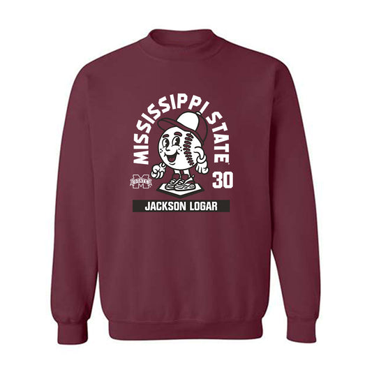 Mississippi State - NCAA Baseball : Jackson Logar - Crewneck Sweatshirt-0
