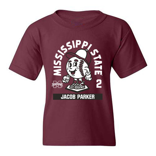 Mississippi State - NCAA Baseball : Jacob Parker - Youth T-Shirt-0