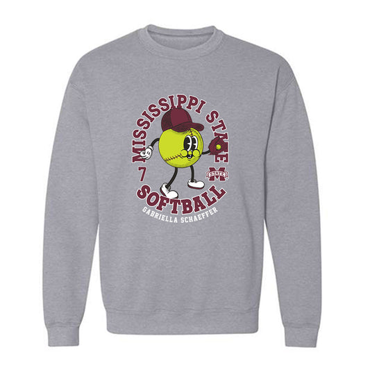 Mississippi State - NCAA Softball : Gabriella Schaeffer - Fashion Shersey Crewneck Sweatshirt-0