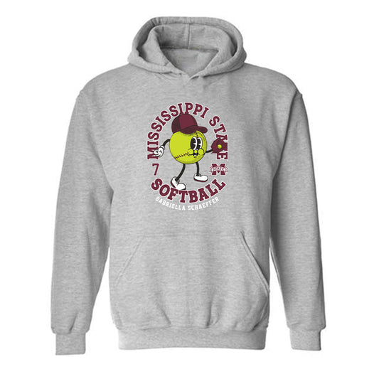 Mississippi State - NCAA Softball : Gabriella Schaeffer - Fashion Shersey Hooded Sweatshirt-0
