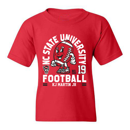 NC State - NCAA Football : KJ Martin Jr - Fashion Shersey Youth T-Shirt