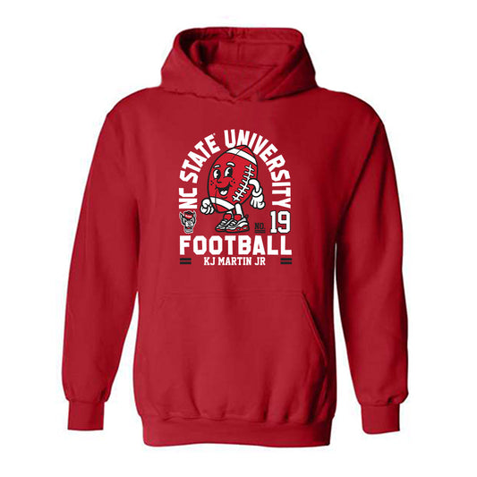 NC State - NCAA Football : KJ Martin Jr - Fashion Shersey Hooded Sweatshirt