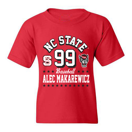 NC State - NCAA Baseball : Alec Makarewicz - Youth T-Shirt Fashion Shersey