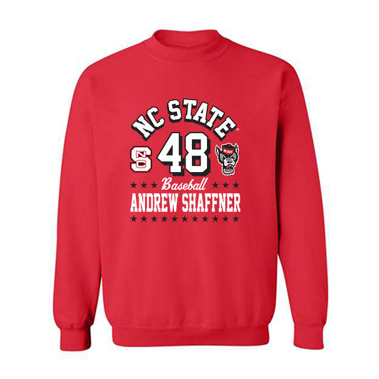 NC State - NCAA Baseball : Andrew Shaffner - Crewneck Sweatshirt Fashion Shersey