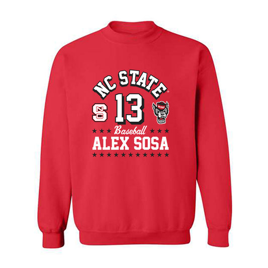 NC State - NCAA Baseball : Alex Sosa - Crewneck Sweatshirt Fashion Shersey