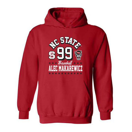 NC State - NCAA Baseball : Alec Makarewicz - Hooded Sweatshirt Fashion Shersey