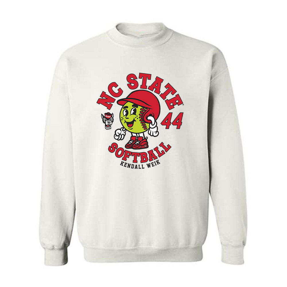 NC State - NCAA Softball : Kendall Weik - Fashion Shersey Crewneck Sweatshirt-0