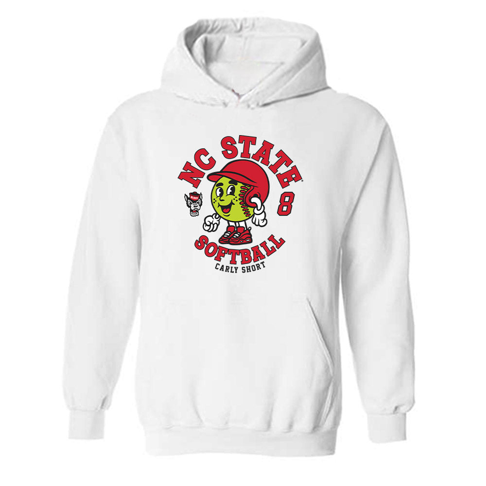 NC State - NCAA Softball : Carly Short - Fashion Shersey Hooded Sweatshirt-0
