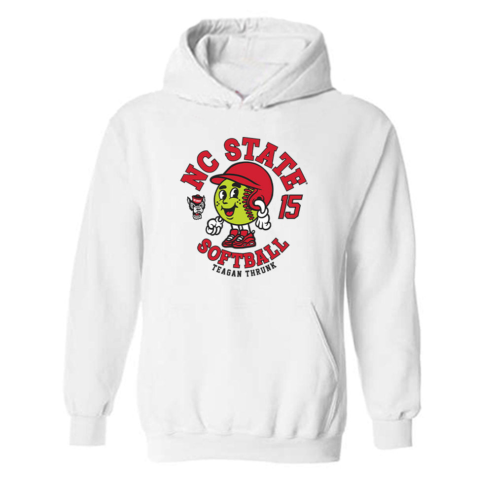NC State - NCAA Softball : Teagan Thrunk - Fashion Shersey Hooded Sweatshirt