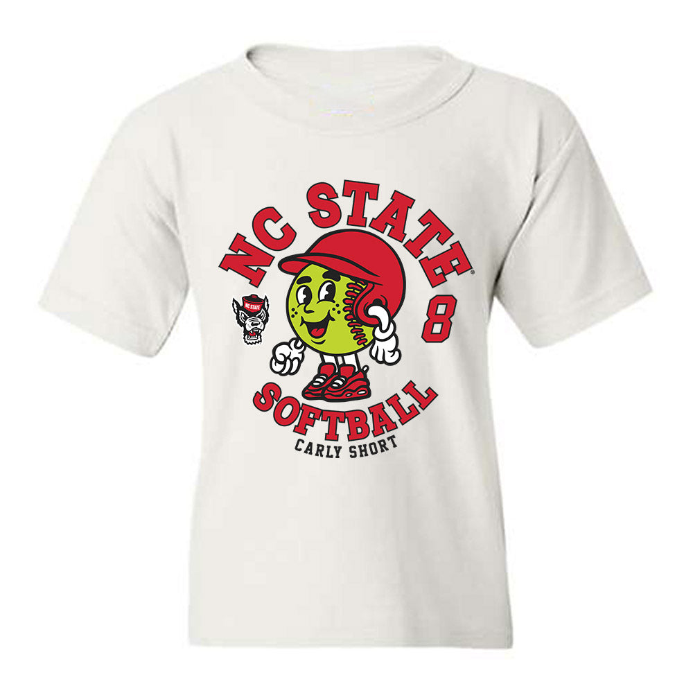 NC State - NCAA Softball : Carly Short - Fashion Shersey Youth T-Shirt-0