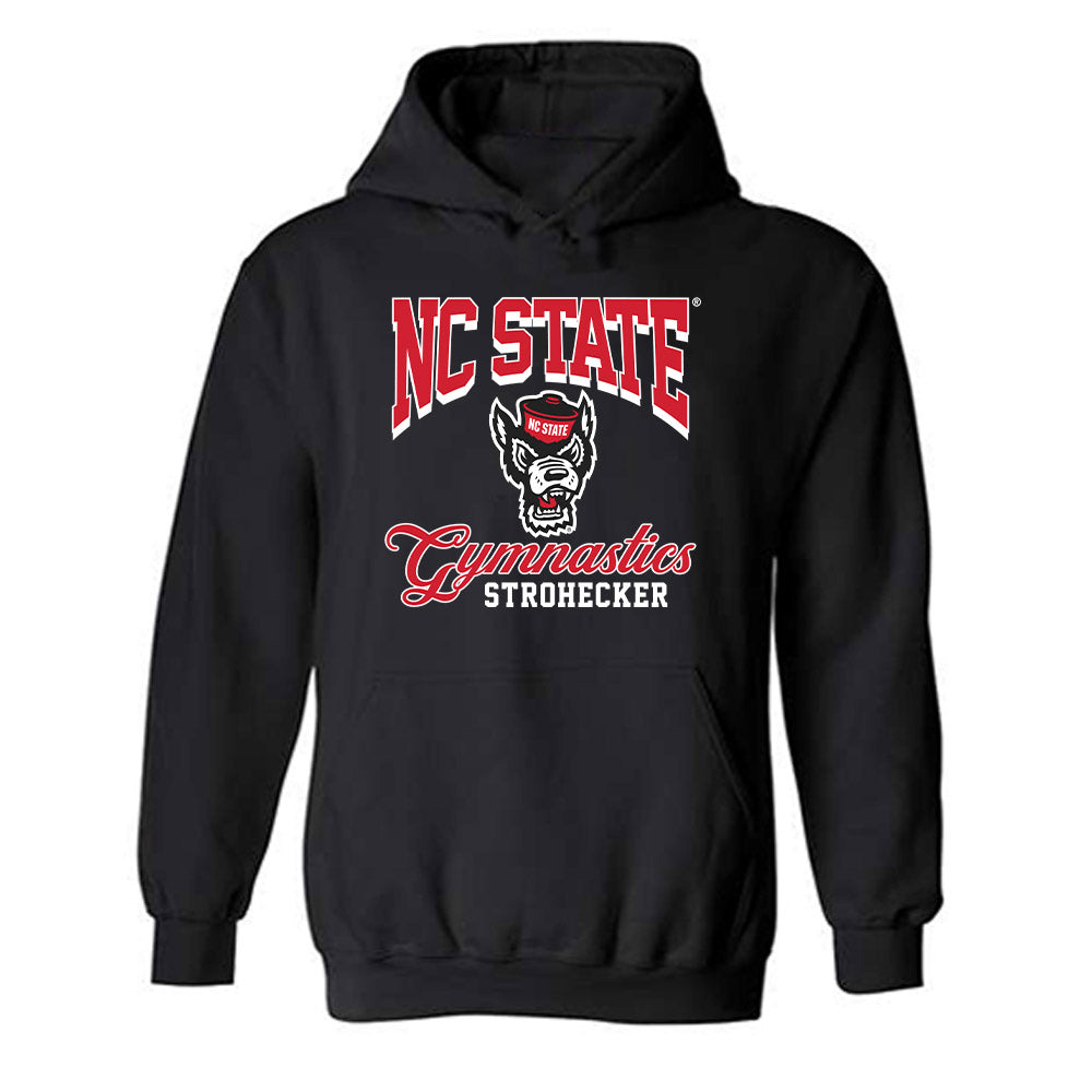 NC State - NCAA Women's Gymnastics : Elizabeth Strohecker - Fashion Shersey Hooded Sweatshirt-0