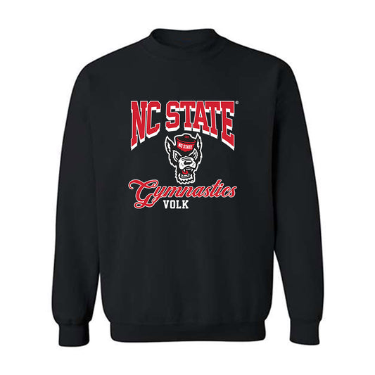 NC State - NCAA Women's Gymnastics : Caroline Volk - Fashion Shersey Crewneck Sweatshirt