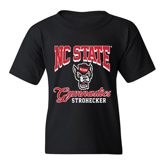 NC State - NCAA Women's Gymnastics : Elizabeth Strohecker - Fashion Shersey Youth T-Shirt-0