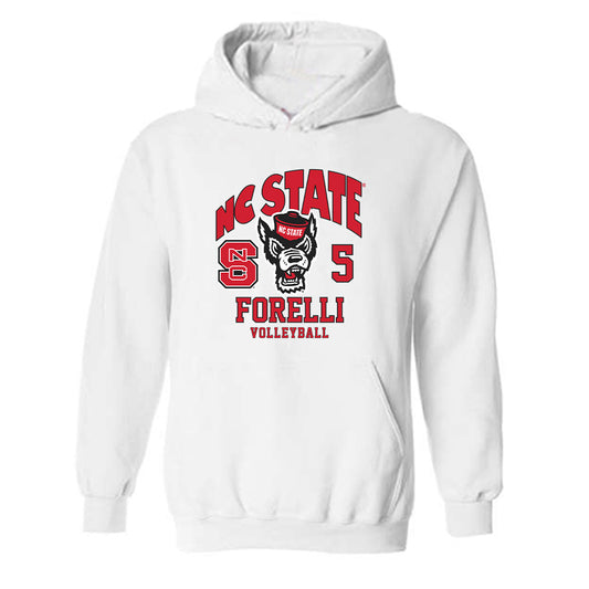 NC State - NCAA Women's Volleyball : Alyssa Forelli - Fashion Shersey Hooded Sweatshirt