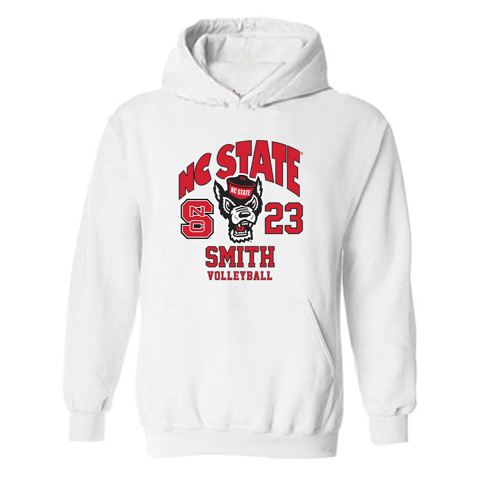 NC State - NCAA Women's Volleyball : Jordan Smith - Fashion Shersey Hooded Sweatshirt-0