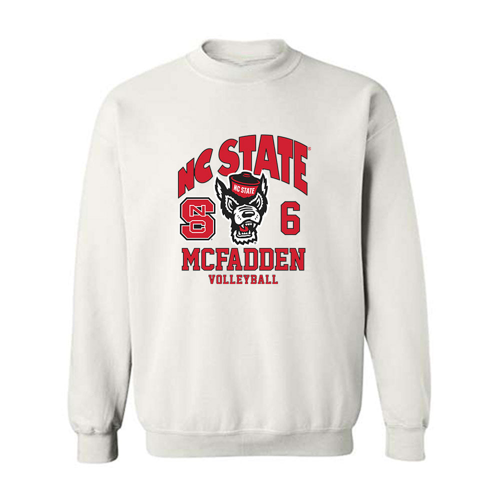 NC State - NCAA Women's Volleyball : Hailey McFadden - Fashion Shersey Crewneck Sweatshirt-0